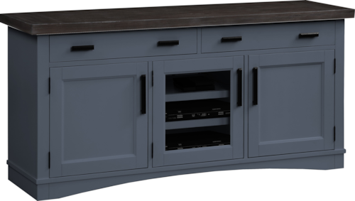 Farmhouse TV Console with Cord Management