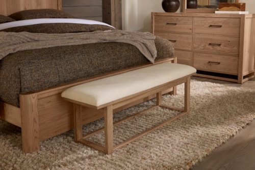 Transitional Upholstered Bench
