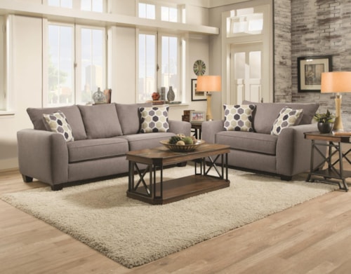 Transitional Loveseat