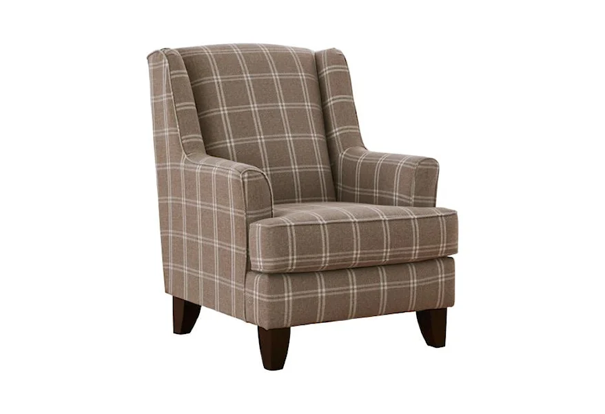 4250 CROSSROADS MINK Accent Chair with Exposed Wooden Legs by Fusion Furniture at Z & R Furniture