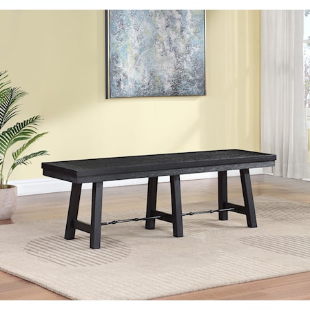 Newport Wood Trestle Base Dining Bench