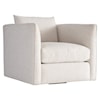 Bernhardt Plush Lille Fabric Swivel Chair