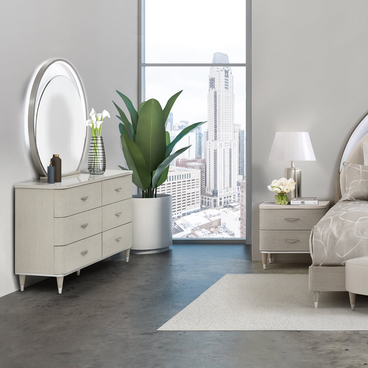 Michael Amini Eclipse 6-Drawer Dresser