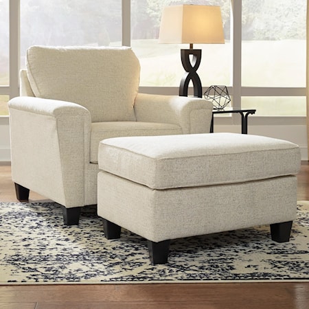 Contemporary Chair & Ottoman