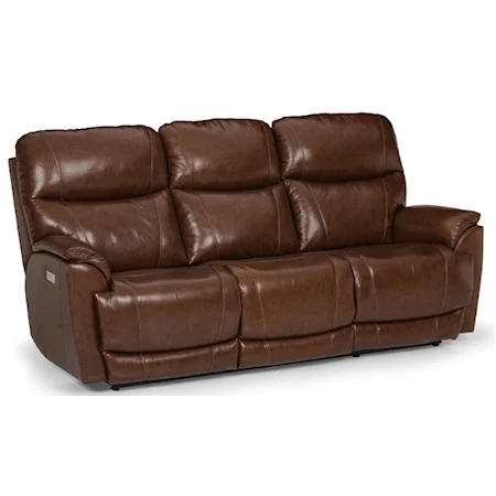 Power Reclining Sofa with Power Headrests & Lumbar