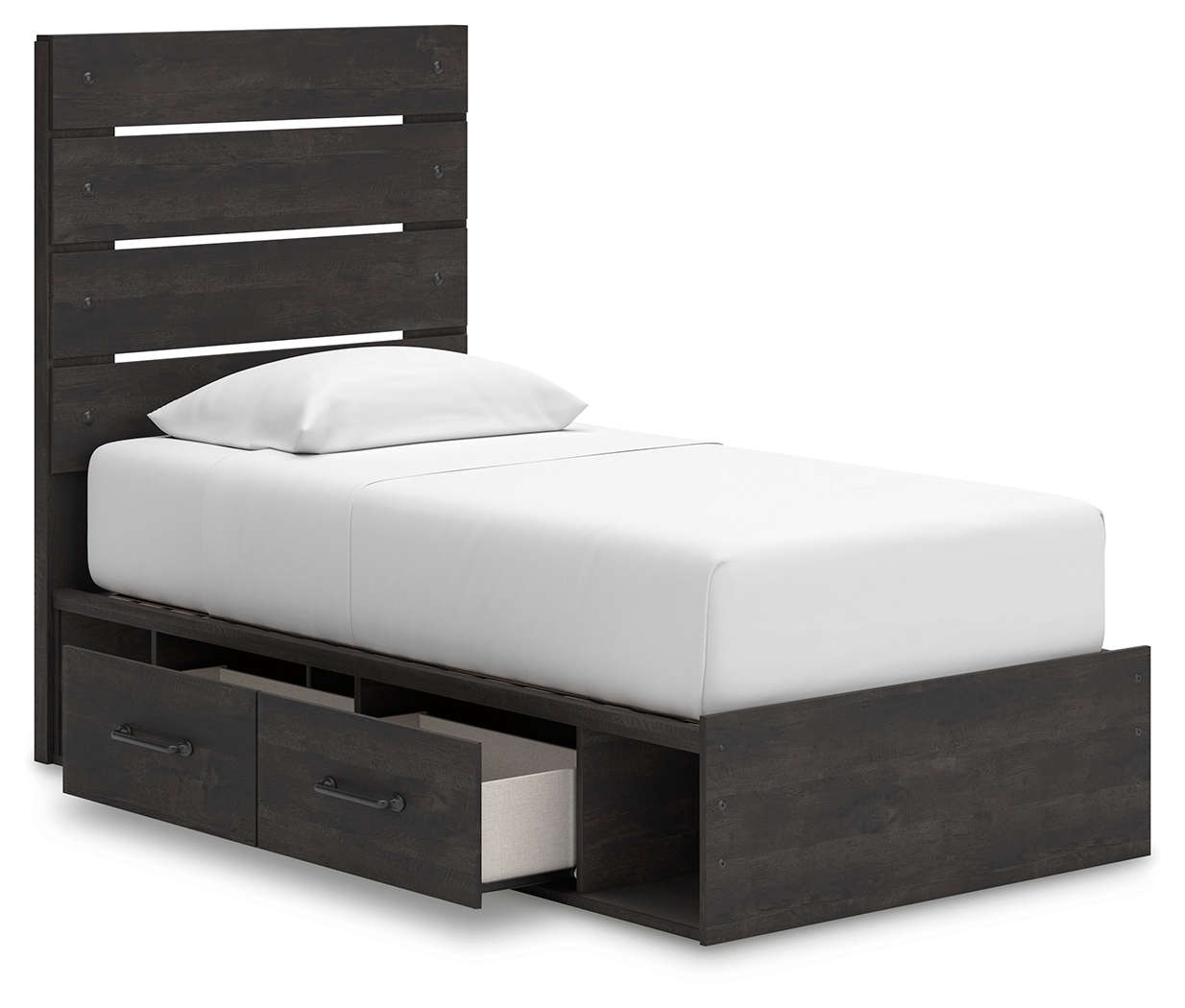 Twin Panel Storage Bed