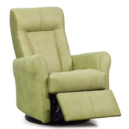 Yellowstone Power Swivel Glider Recliner with Rolled Arms and Defined Headrest