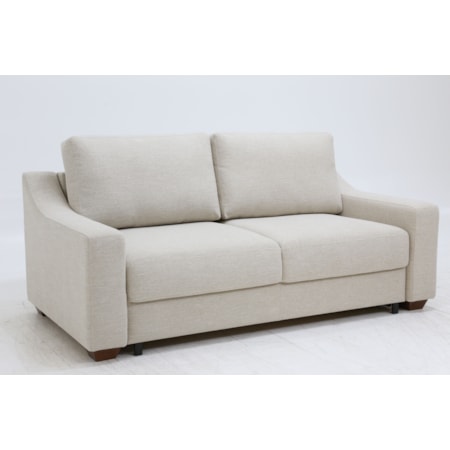 Sloping Track-Arm Loveseat Queen Sleeper