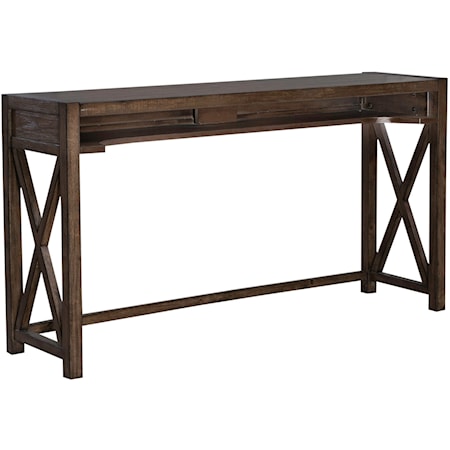 Contemporary Console Bar Table with USB and Power Outlets