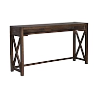 Contemporary Console Bar Table with USB and Power Outlets