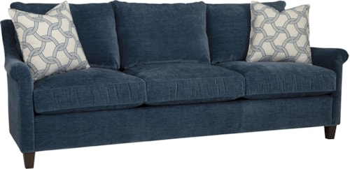 Transitional 3-Cushion Sofa