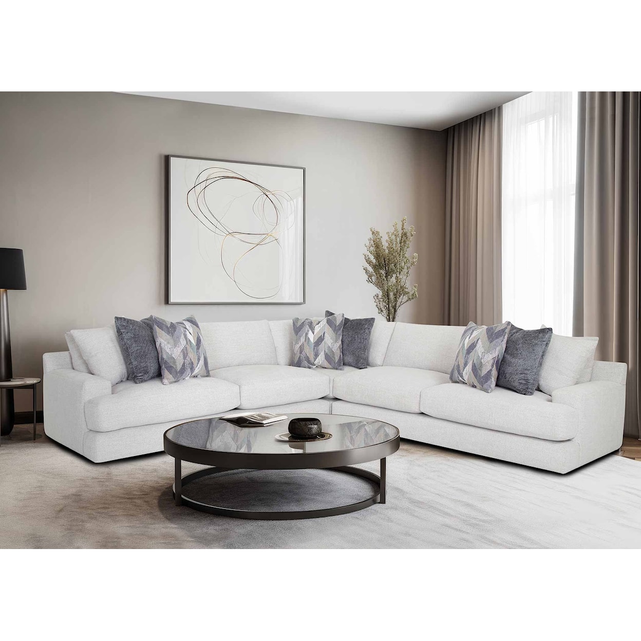 Franklin 961 Alistair 3-Piece Modular Sectional