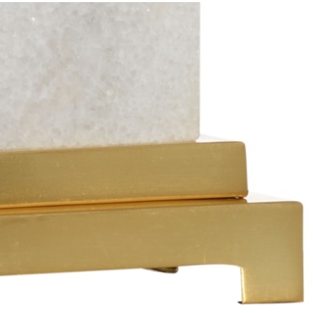 White Kennedy Marble Lamp