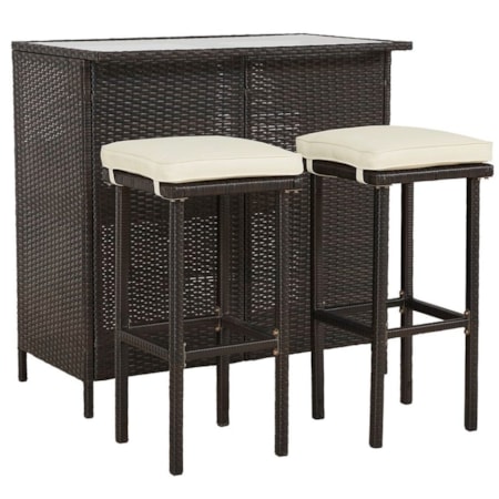 Outdoor Three-Piece Bar Set