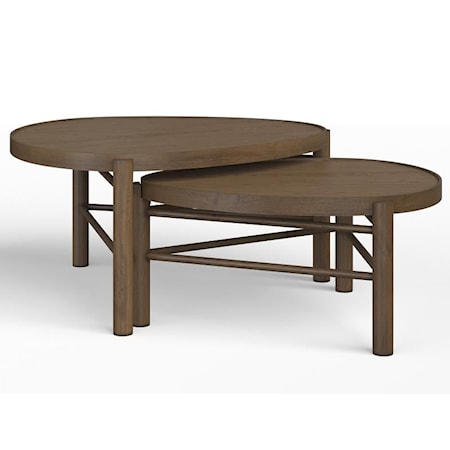 Round Nesting Cocktail Table