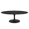 Modway Lippa 48" Oval Marble Coffee Table