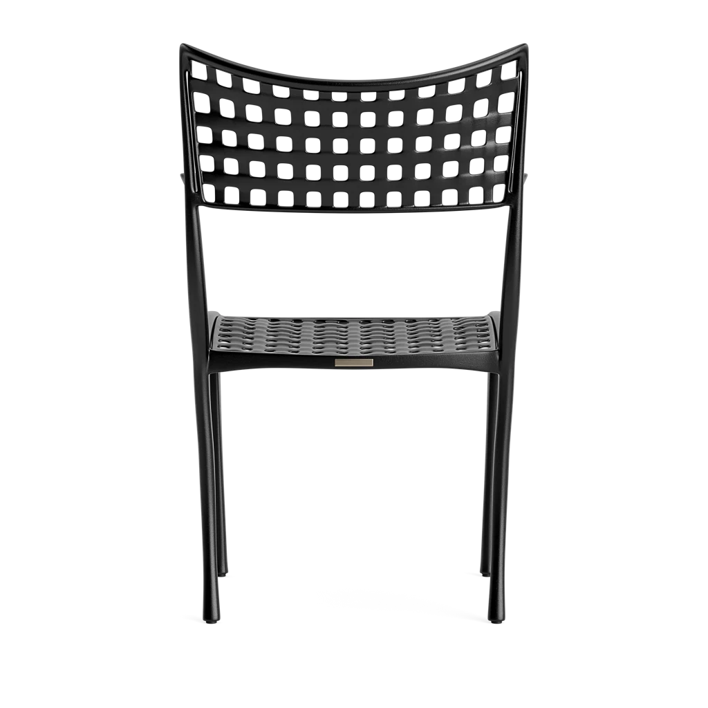 Classic Cast Aluminum Open-Back Dining Chair