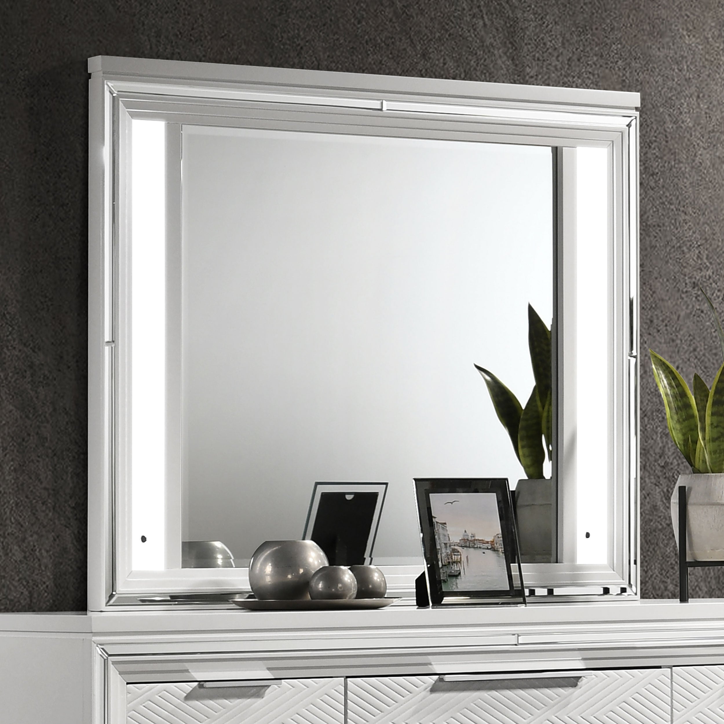 Coaster Marmore Marmore LED Dresser Mirror