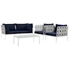 Modway Harmony Outdoor 5 Piece Sectional Sofa Set