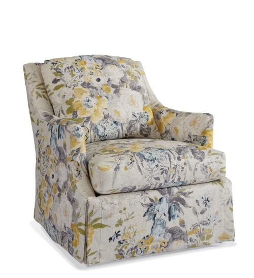 Traditional Chair with Loose Pillow Back