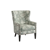 Avery Wing Chair with Nailhead Border