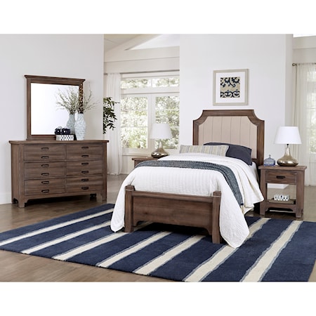 6-Drawer Dresser and Landscape Mirror Set