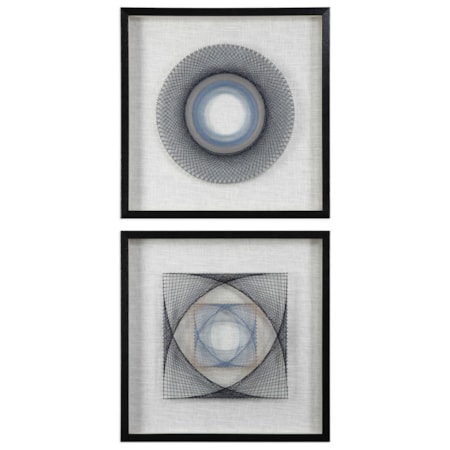 String Duet Geometric Art Set of 2