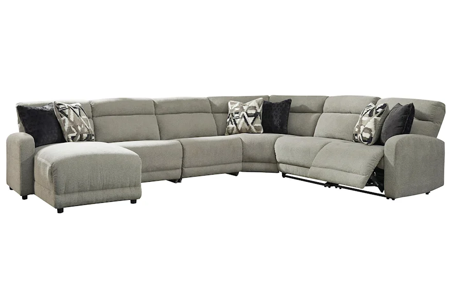 Colleyville Power Reclining Sectional by Ashley (Signature Design) at Johnny Janosik
