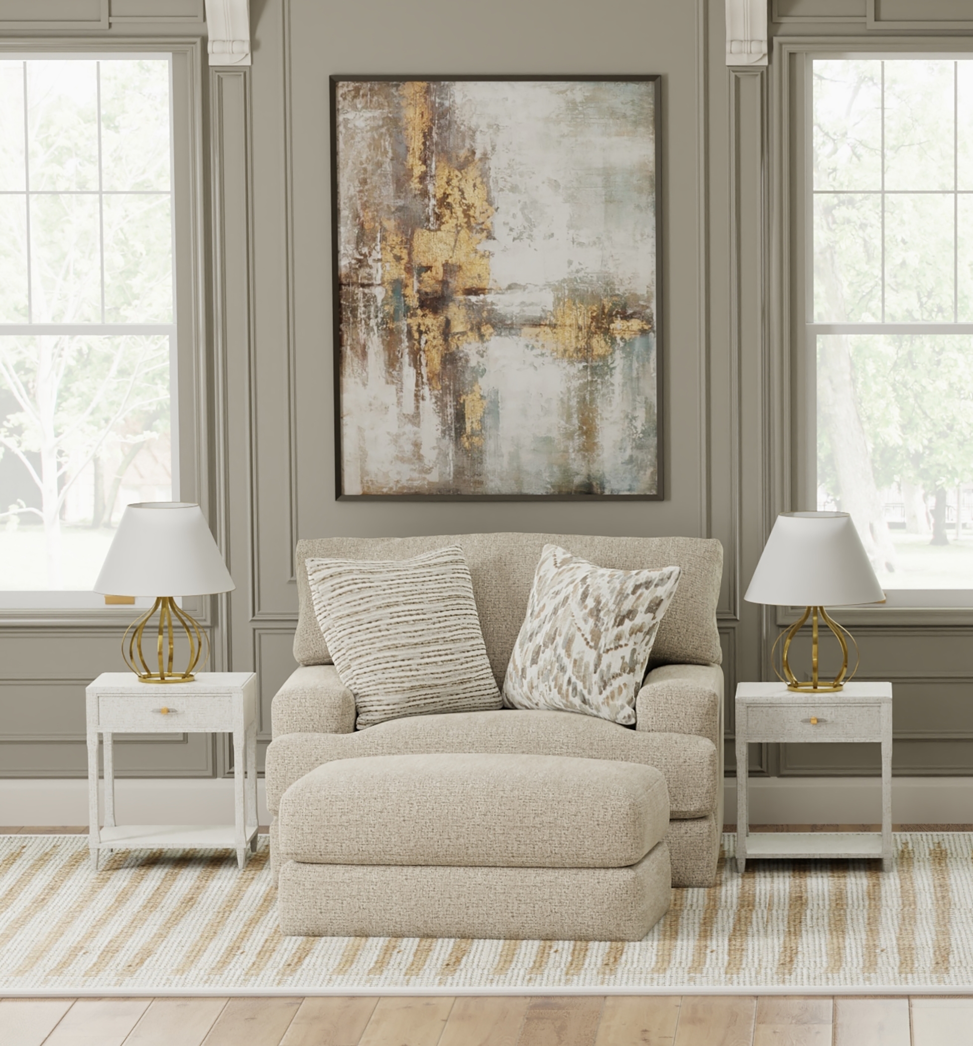 Jackson Furniture Brett Rectangular Ottoman