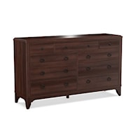 Transitional 9-Drawer Dresser with Soft-Close Drawers