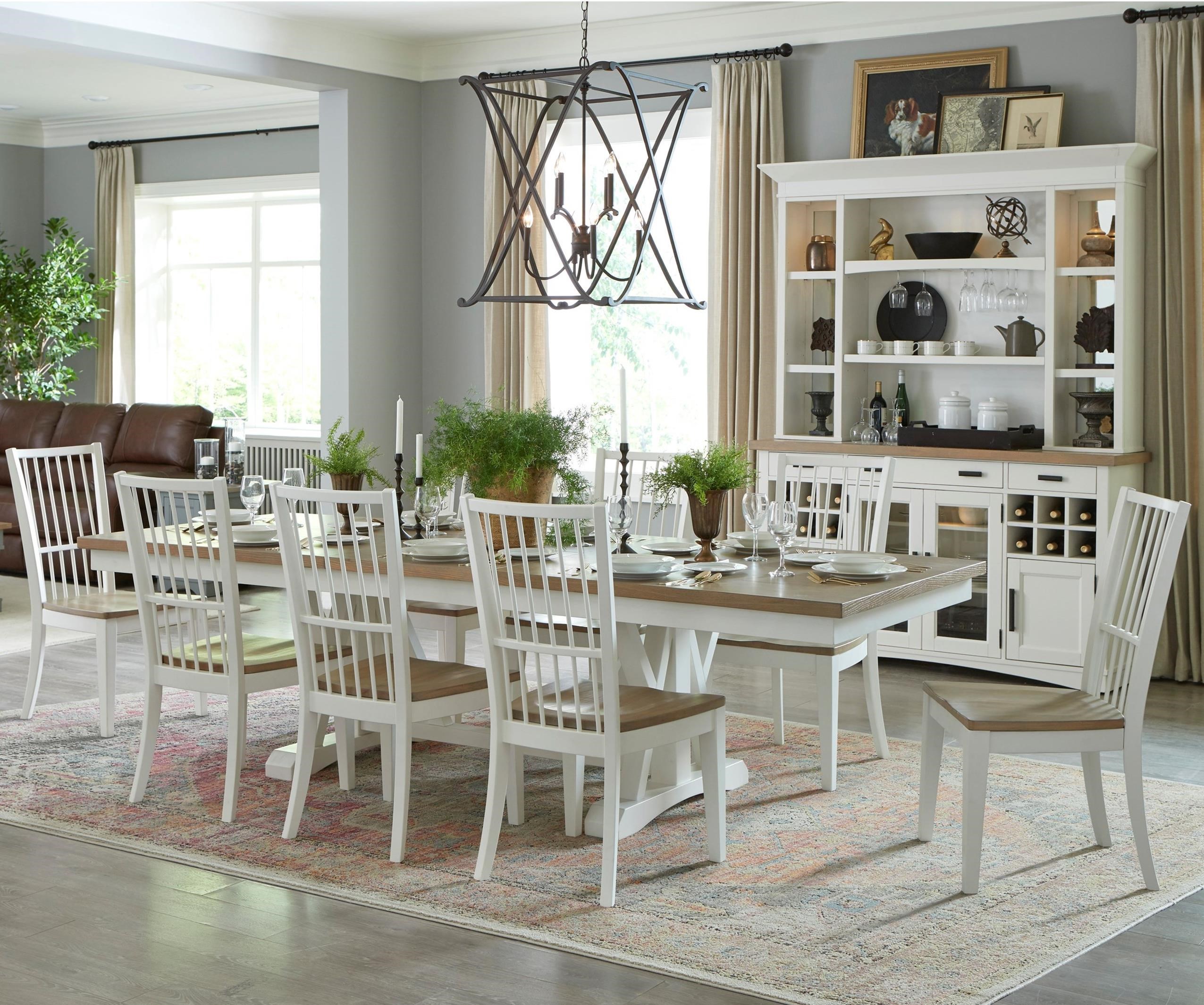 Modern dining table set 9 piece hot sale