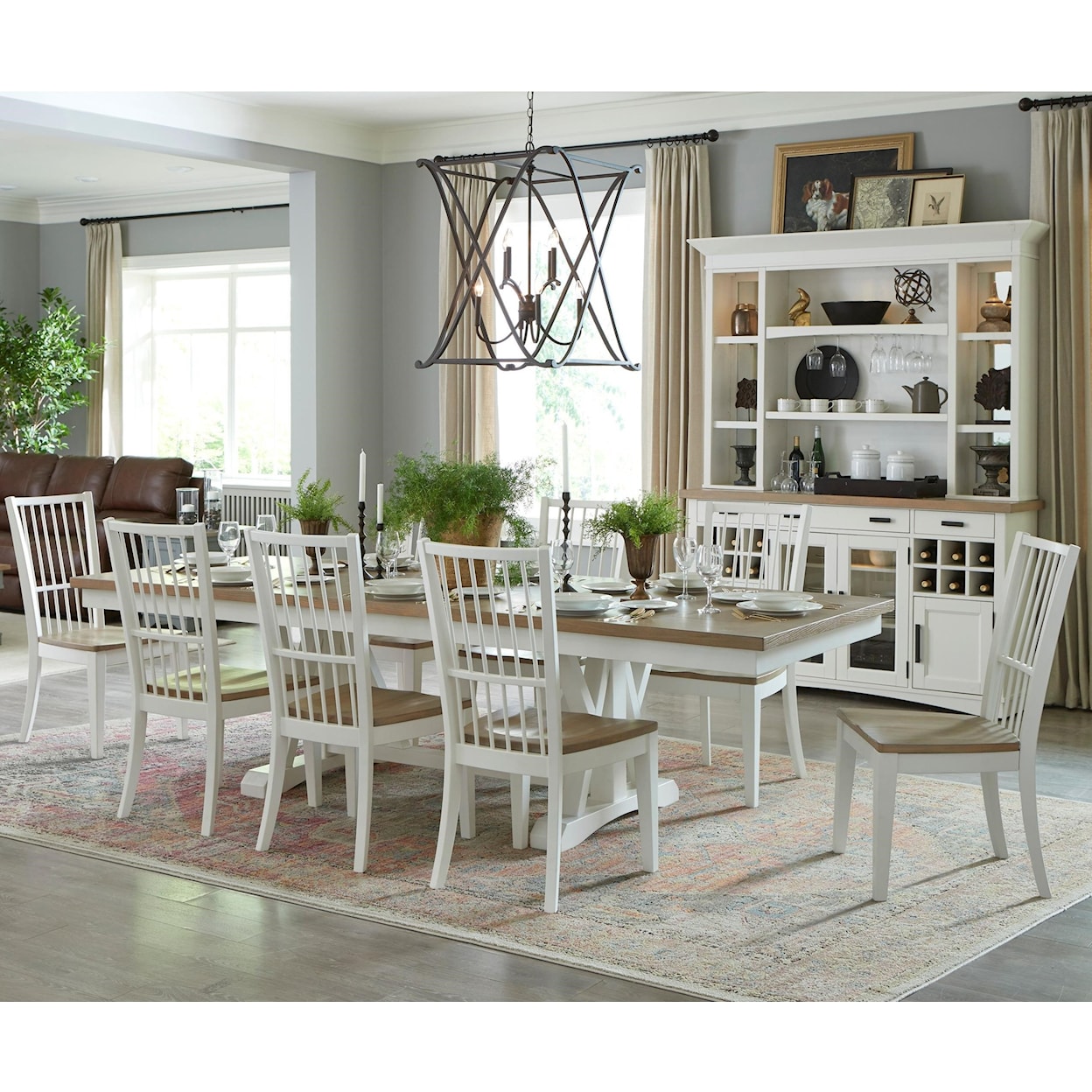 Paramount Furniture Americana Modern 9-Piece Dining Set