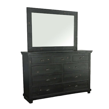 Drawer Dresser & Mirror