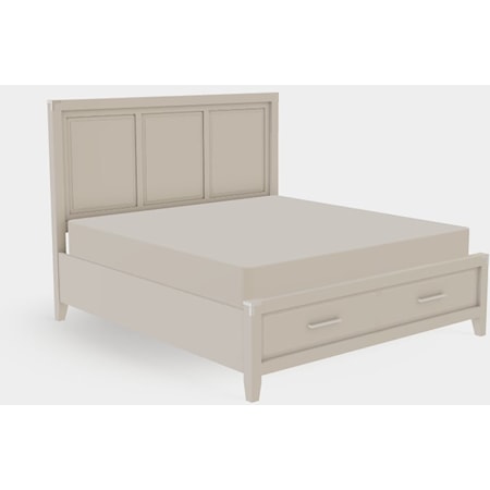 King Raised Panel Bed DE