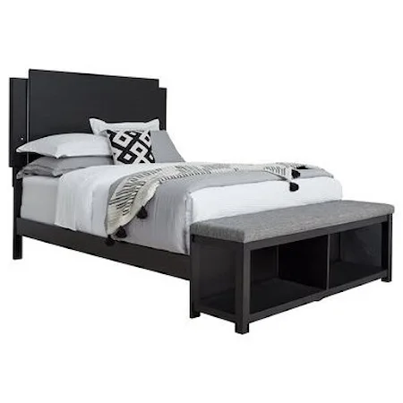 Contemporary Queen Storage Bed