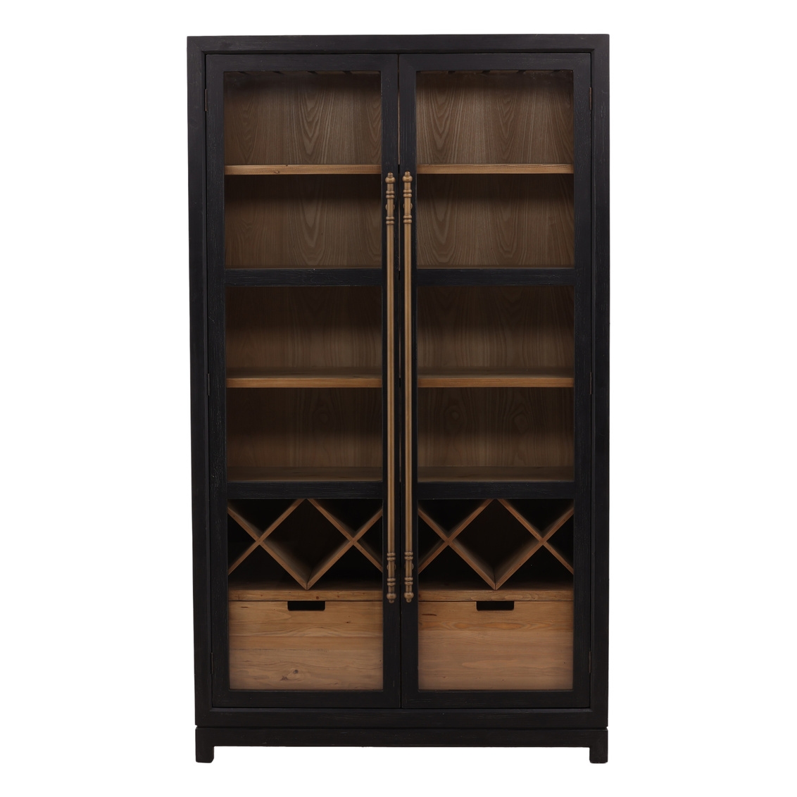 Furniture Classics Merlot 4-Shelf Wine Cabinet