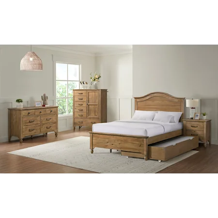 Rustic 5-Piece Bedroom Set with Trundle