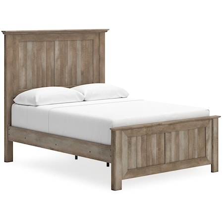 Rustic Farmhouse Queen Panel Bed