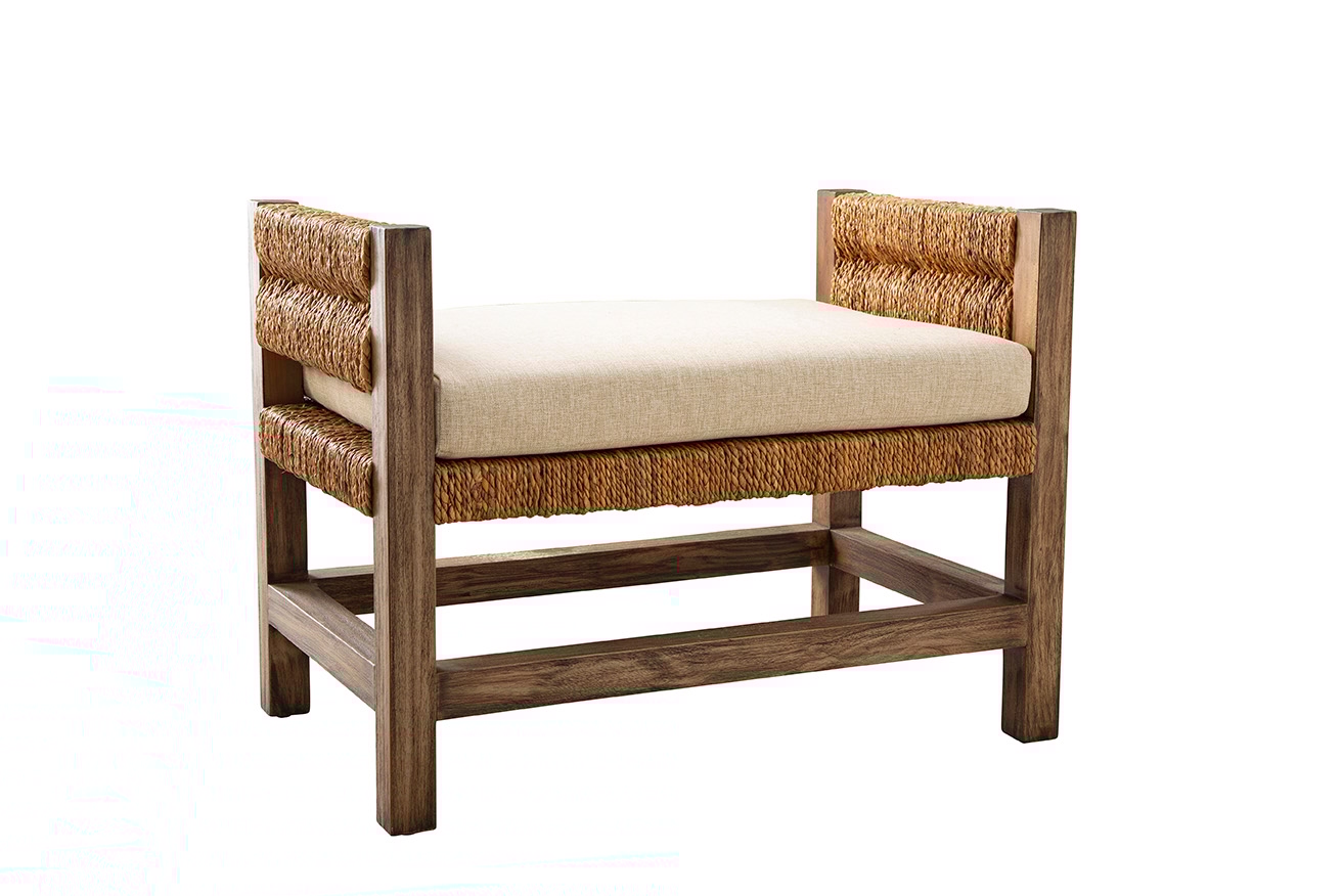 Rectangular Bench with Cushion