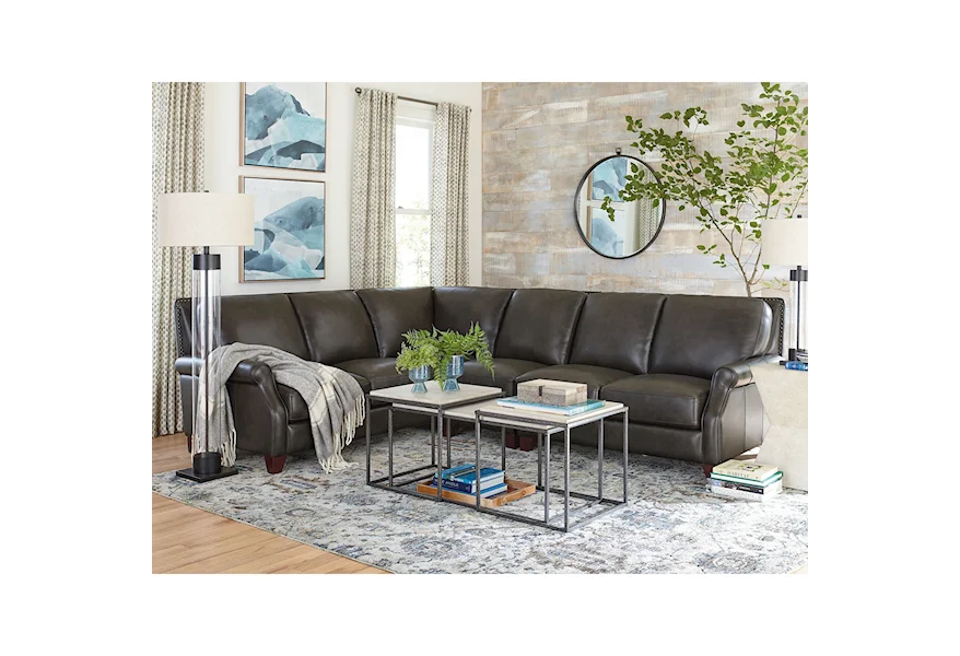 Club Level - Greyson Sectional by Bassett at Bassett of Cool Springs