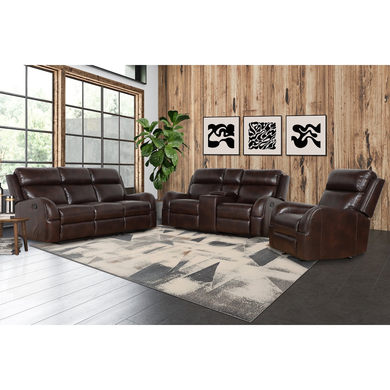 New Classic Furniture Collins Casual 3-Piece Living Room Set