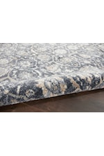 kathy ireland Home by Nourison Moroccan Celebration 2'2" x 7'6" Navy Runner Rug