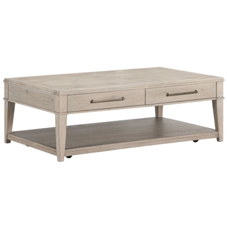 2-Drawer Rectangular Cocktail Table