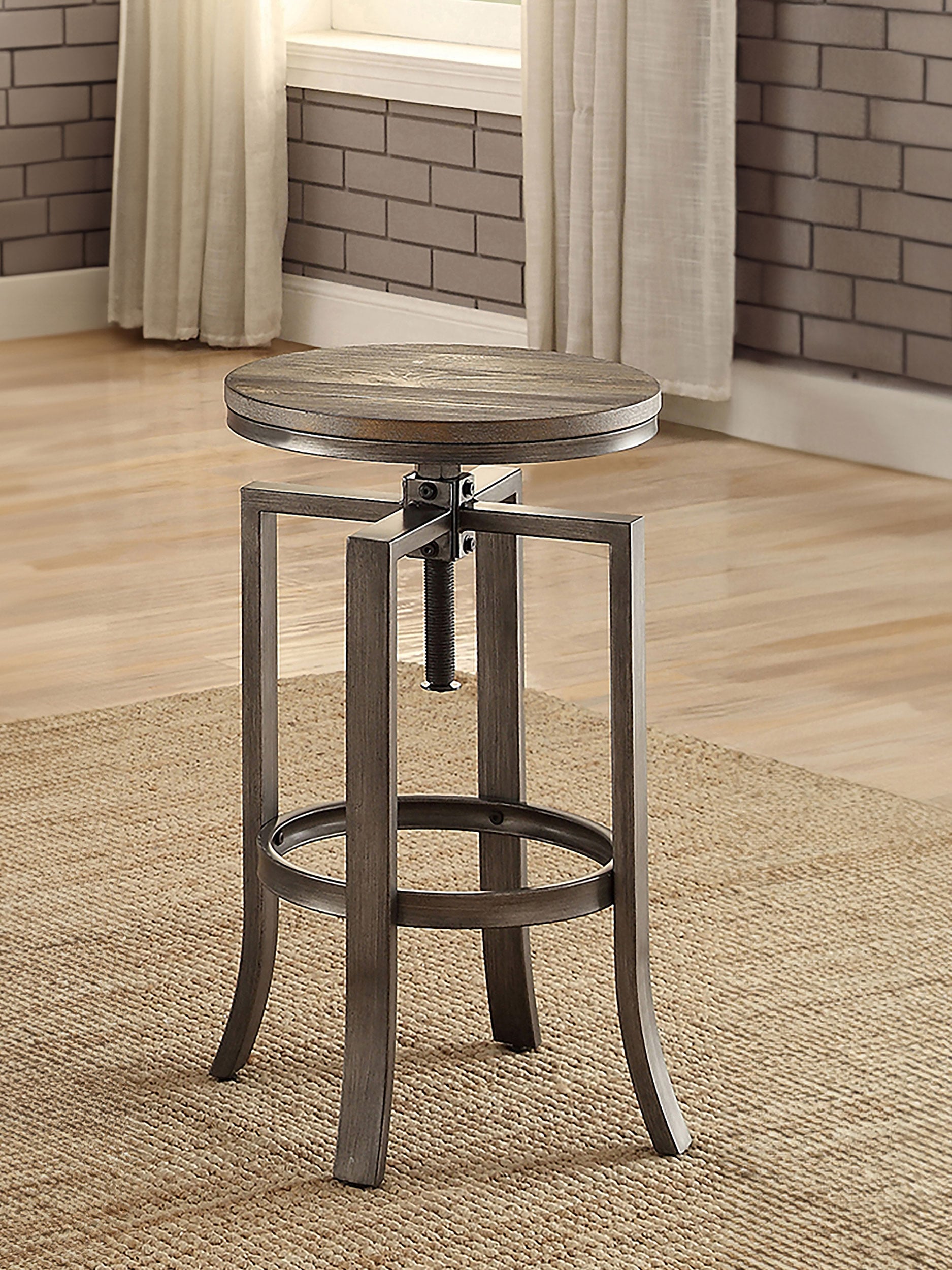 Adjustable Backless Bar Stool