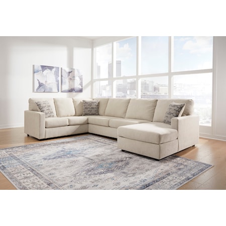 3-Piece Sectional with Chaise