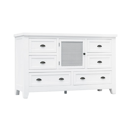 6-Drawer Dresser with Door