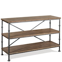 Rustic-Industrial Console Table