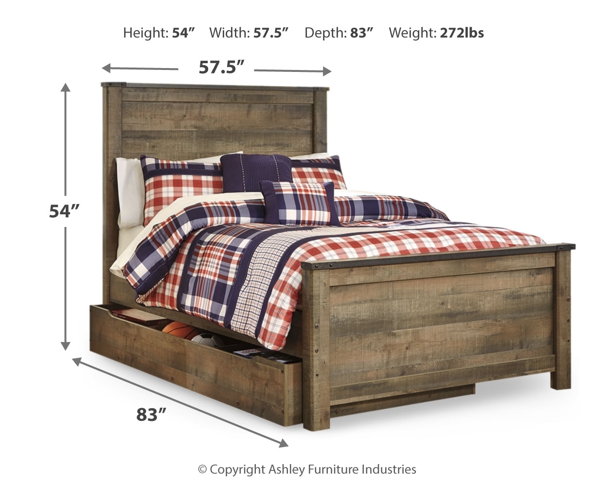 Signature Design by Ashley Trinell Full Panel Bed