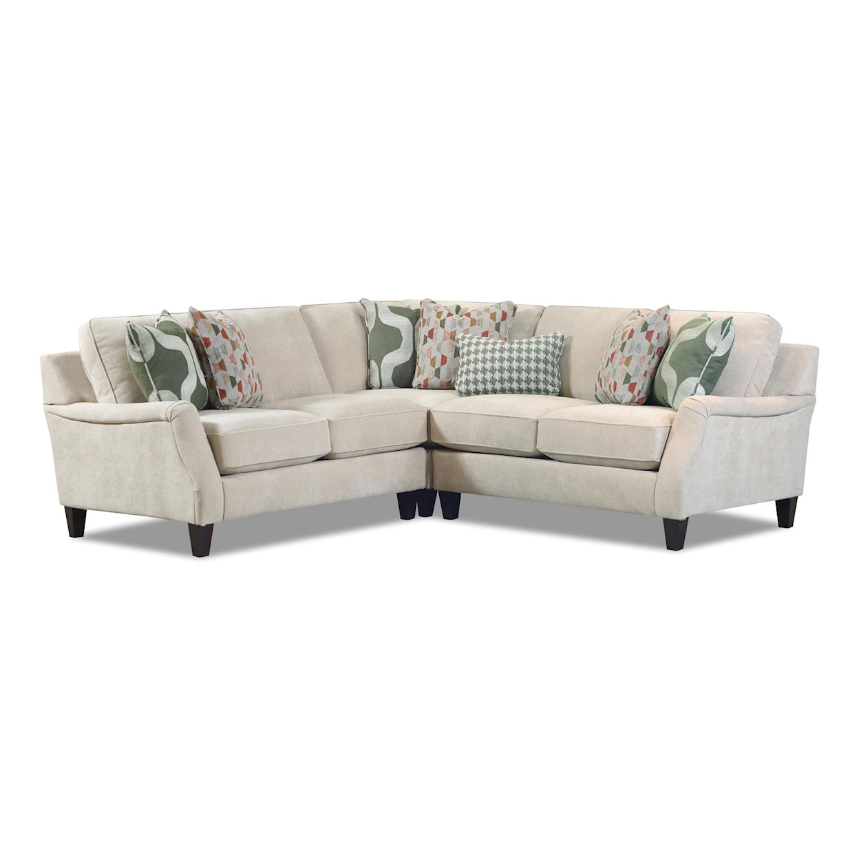 Fusion Furniture 7000 GLAM SQUAD SAND Sectional