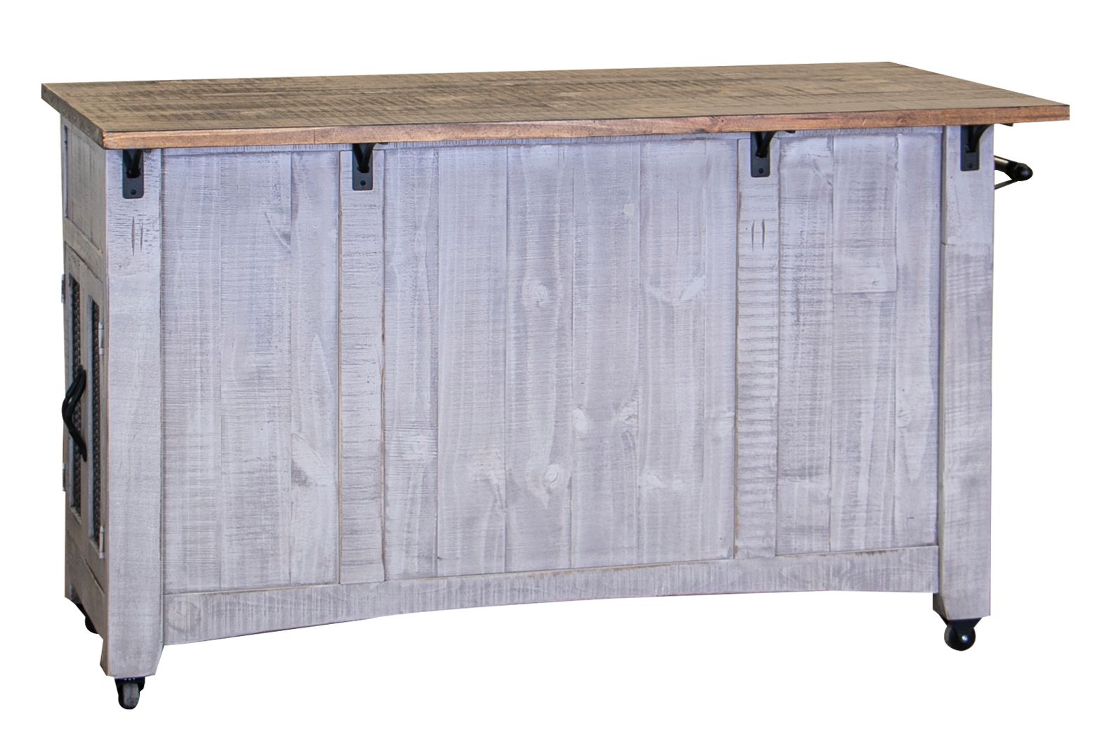 Uprooted Pueblo 3-Drawer Kitchen Island